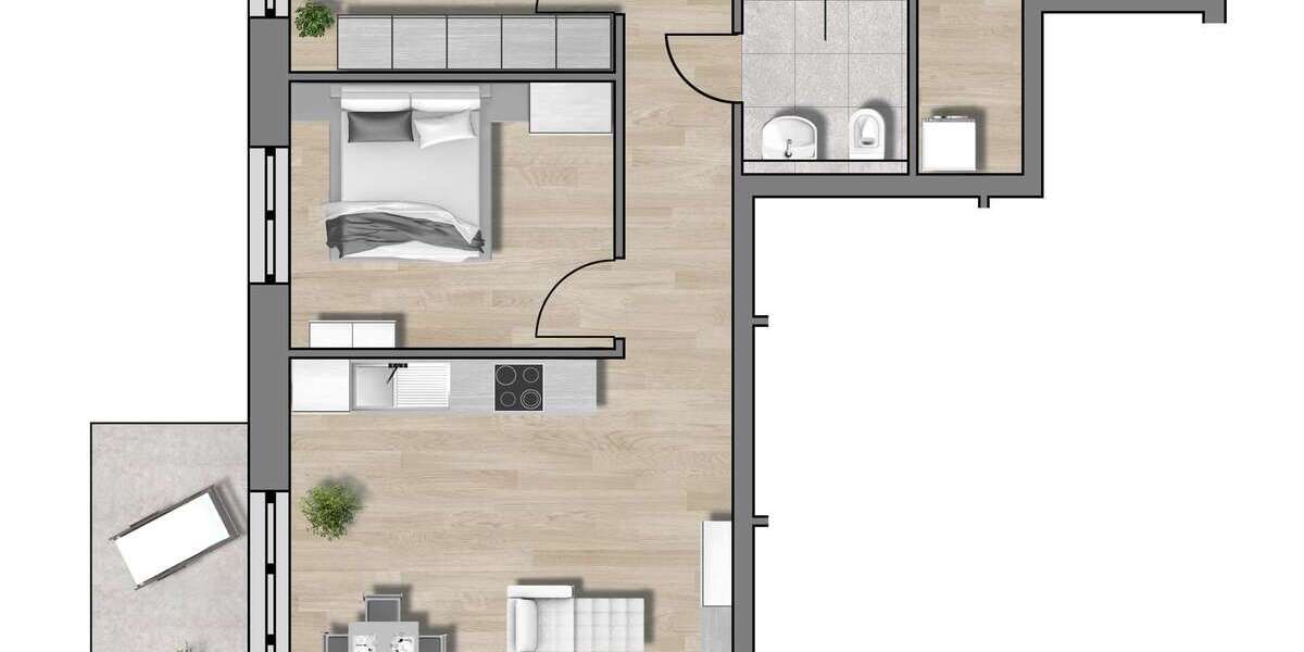 Etagenwohnung Traunstein - 3 Zimmer, 72 m&sup2;, 437.500&euro; | Angebot:22368361